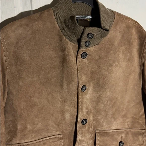 D'amico Fodera Men's Jacket Size 50 100% pelle cuir leather
